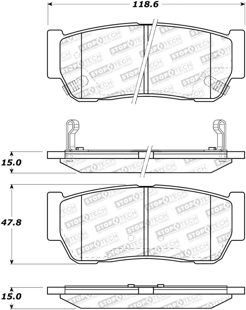 Stoptech Street Brake Pads 1
