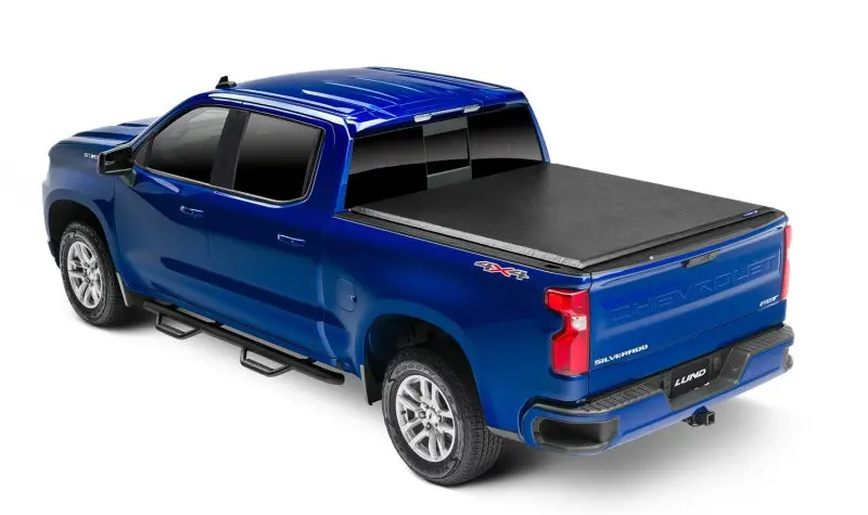 Lund 07-17 Chevy Silverado 1500 (5.5Ft. Bed) Genesis Roll Up Tonneau Cover - Black 1