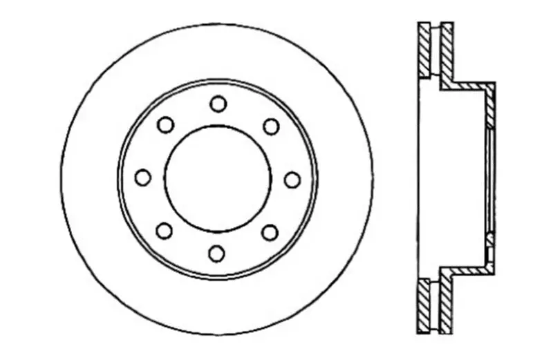 Stoptech Drilled Sport Brake Rotor 1
