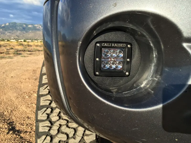 Cali Raised 2005-2011 Toyota Tacoma Led Fog Light Pod Rep Brackets Kit - Brackets W/ 18W Pods 1