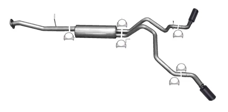 Gibson 00-06 Chevrolet Suburban 1500 Ls 5.3L 2.25In Cat-Back Dual Extreme Exhaust - Black Elite 1