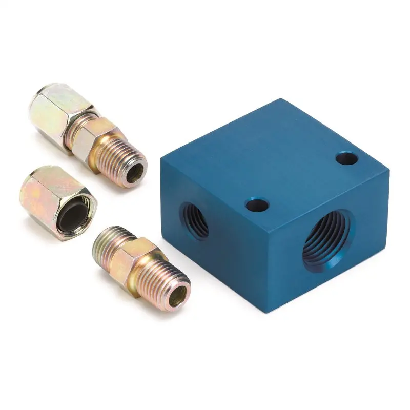 Autometer Temperature Manifofld Adaptor For 3/8 O.D. Tubing 1