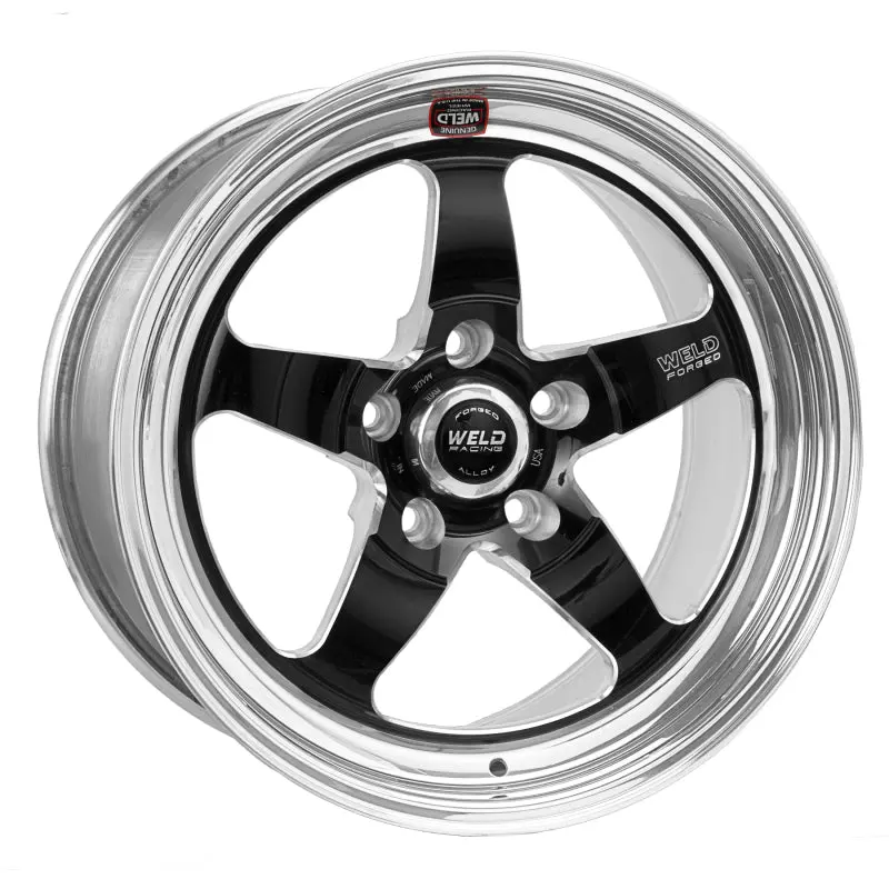 Weld S71 18X9 / 5X4.75 Bp / 5.2In. Bs Black Wheel (Medium Pad) - Non-Beadlock 1