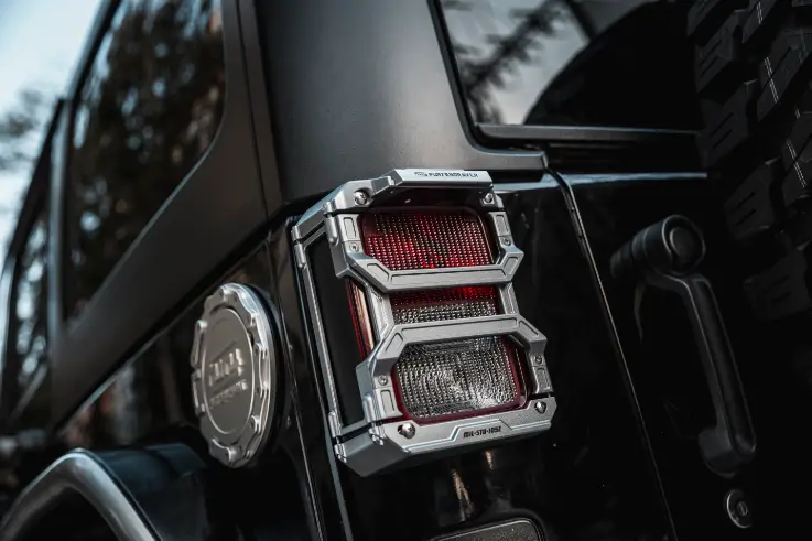 Awaken Series Taillight Cover For Jeep Wrangler Jk Jl Aluminum Rear Light Cover 1