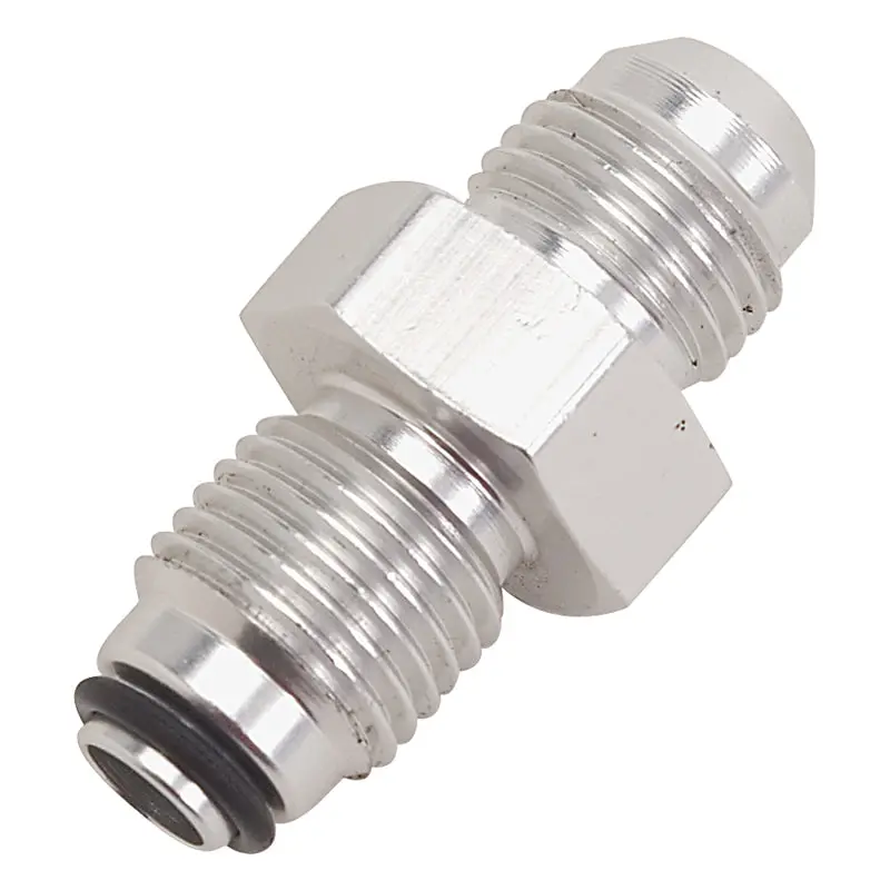 Russell Performance -6 An (Male To 1/2In-20 O-Ring Seal) Power Steering Adapter. Clear Anodized 1