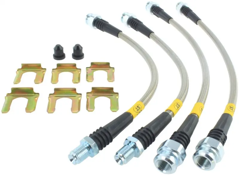 Stoptech 90-94 Mitsubishi Eclipse Stainless Steel Rear Brake Lines 1