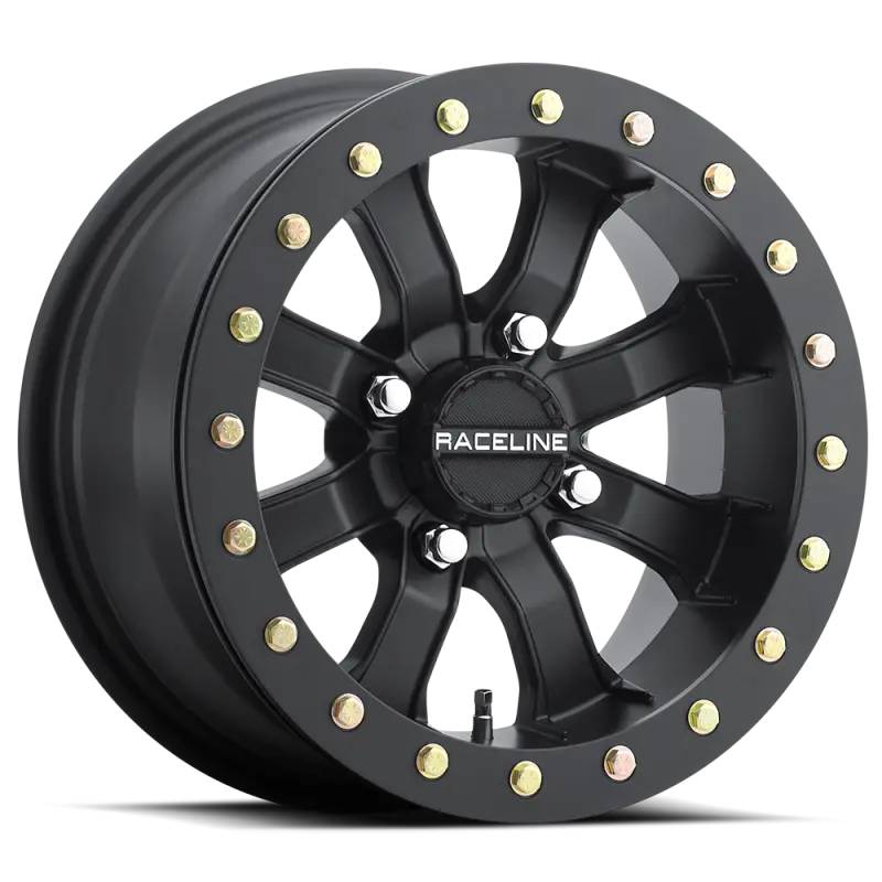 Raceline A71b Mamba 14X8in / 4X156 Bp / 0Mm Offset / 132.5Mm Bore - Satin Black Beadlock Wheel 1
