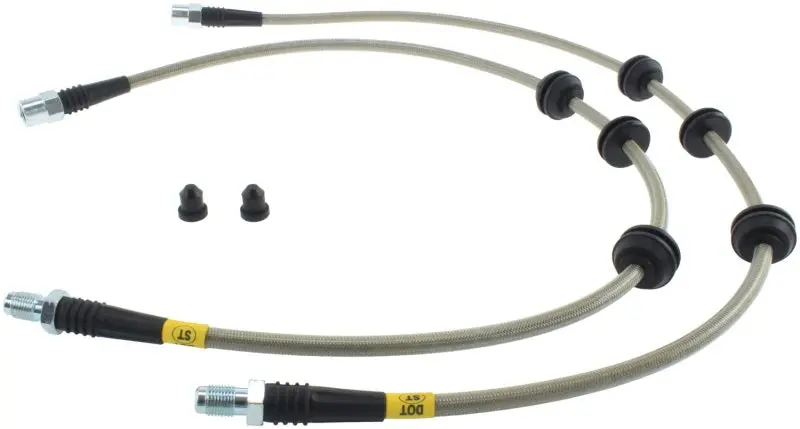Stoptech 10-15 Bmw 550I Stainless Steel Front Brake Lines 1