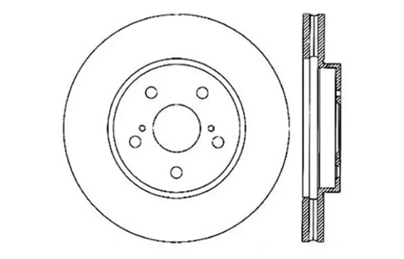 Stoptech 02 Lexus Es250/300/330/350/06-12 Is250/300/350 Drilled Left Front Rotor 1