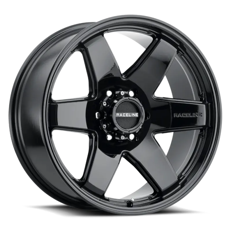 Raceline 942B Addict 18X8in / 6X139.7 Bp / 35Mm Offset / 106.1Mm Bore - Gloss Black Wheel 1