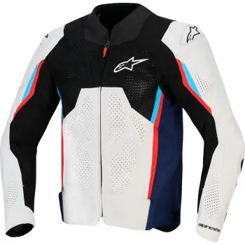Alpinestars Ast V3 Air Jacket - Silver/Deep Blue/Bright Red - Large 3300426-1621-L 1