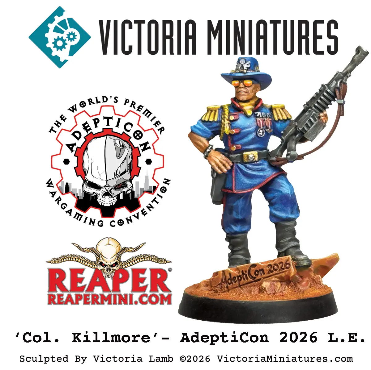 2026 Adepticon Limited Edition 'Col. Killmore' Plus Free Stl. 1