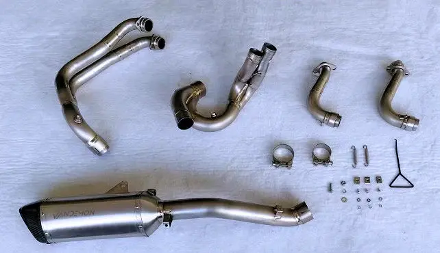 Vandemon 2021-2025 Aprilia Rsv4 & Tuono V4 Titanium Exhaust System Aprsv4tiexhbrb Va-174 1