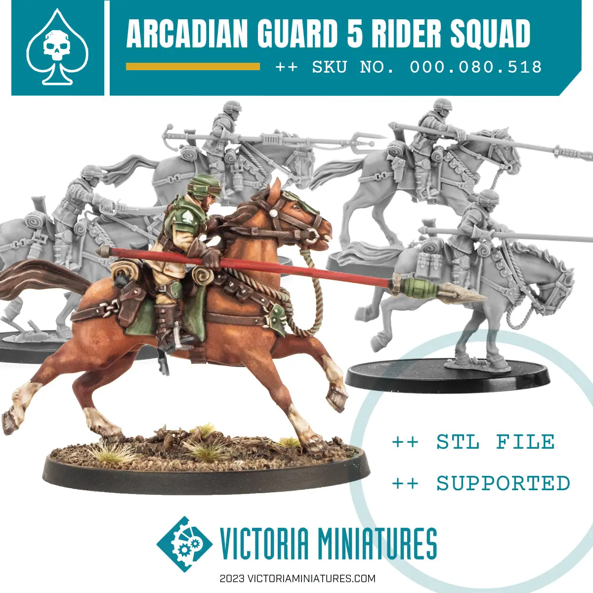 Arcadian Guard Rough Rider Squad .Stl Download 1