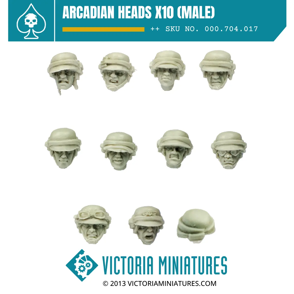 Arcadian Heads X10  (Male) 1