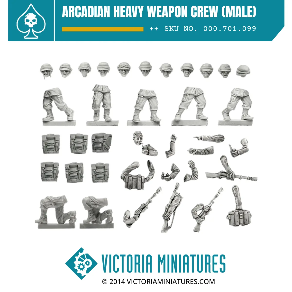 Arcadian Heavy Weapon Crew (Male) 1