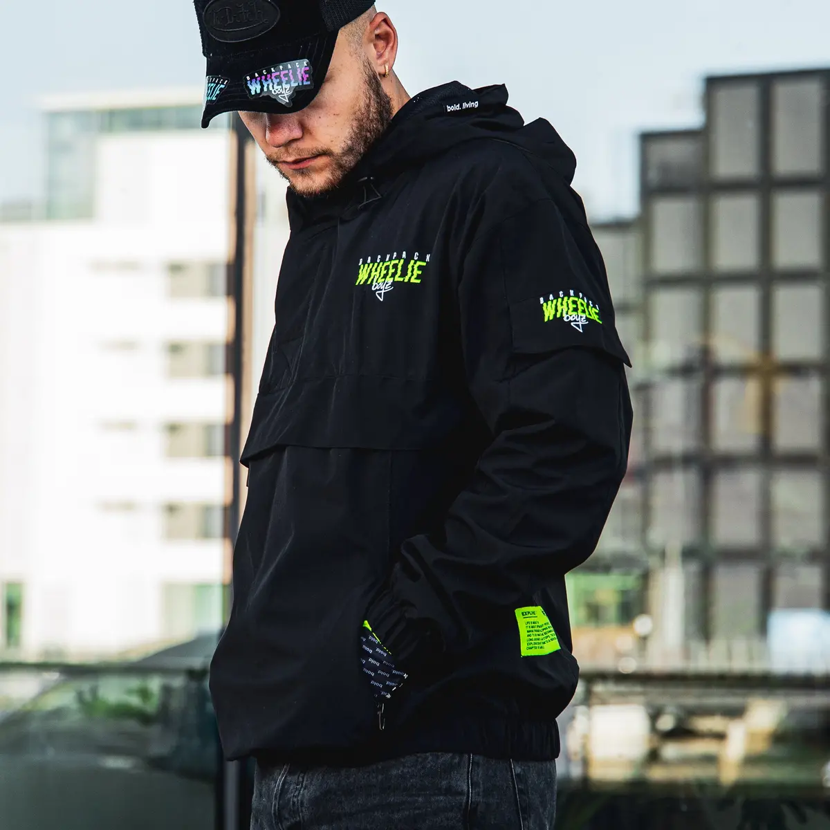 Bpwb Fluo Yellow Windbreaker 1