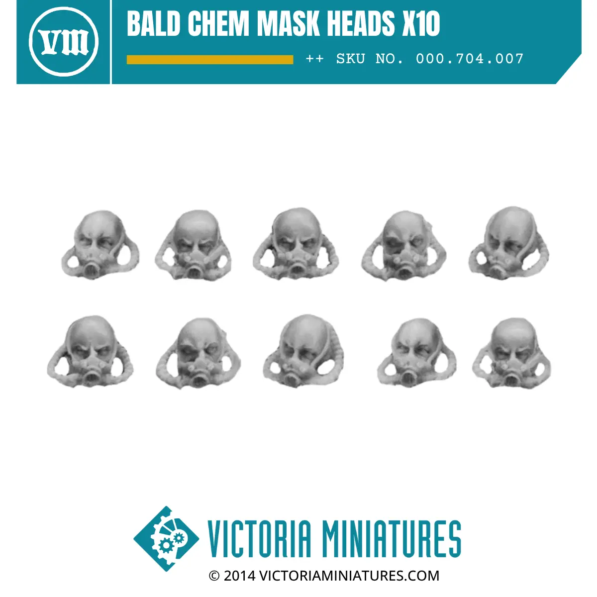 Bald Chem Mask Heads X10 1