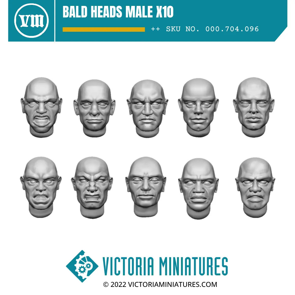 Bald Heads Male X10 1