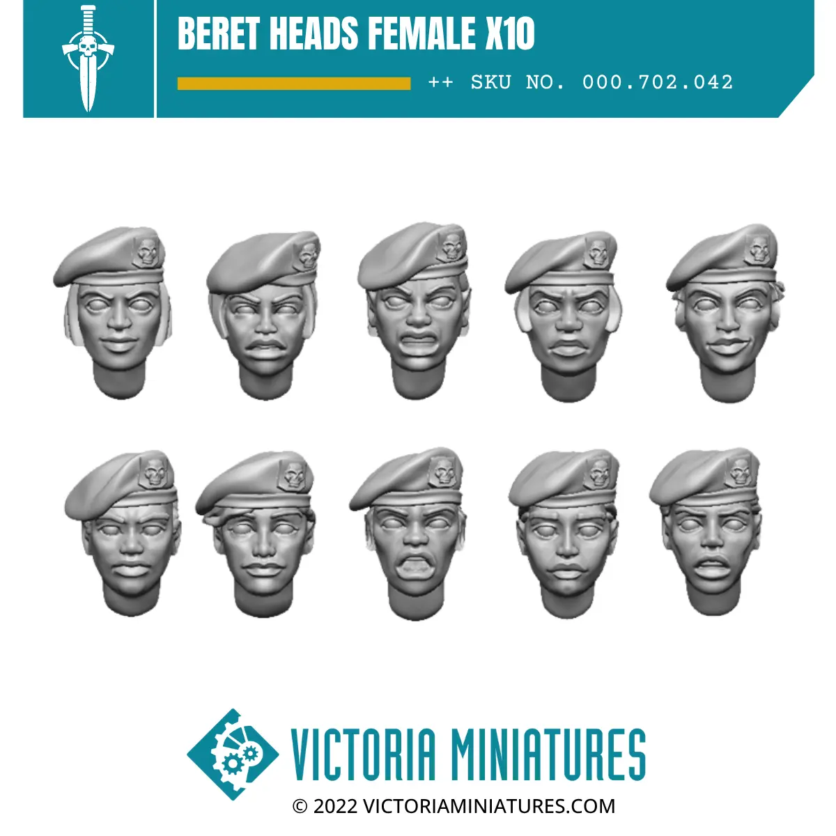 Beret Heads Female X10 1