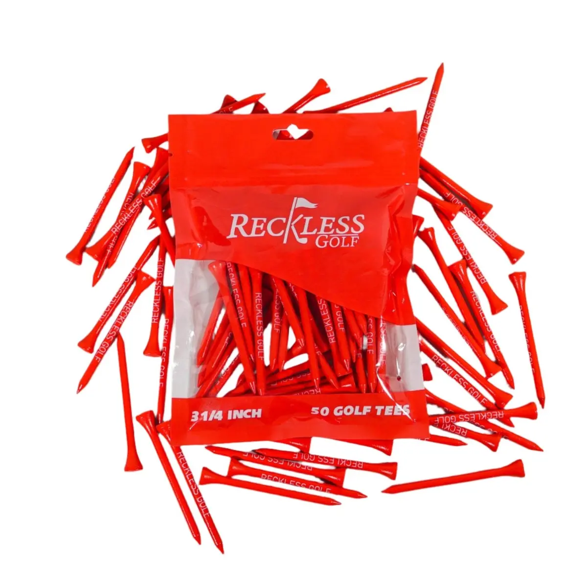 Reckless Golf Tee Bulk 50 Pack 1