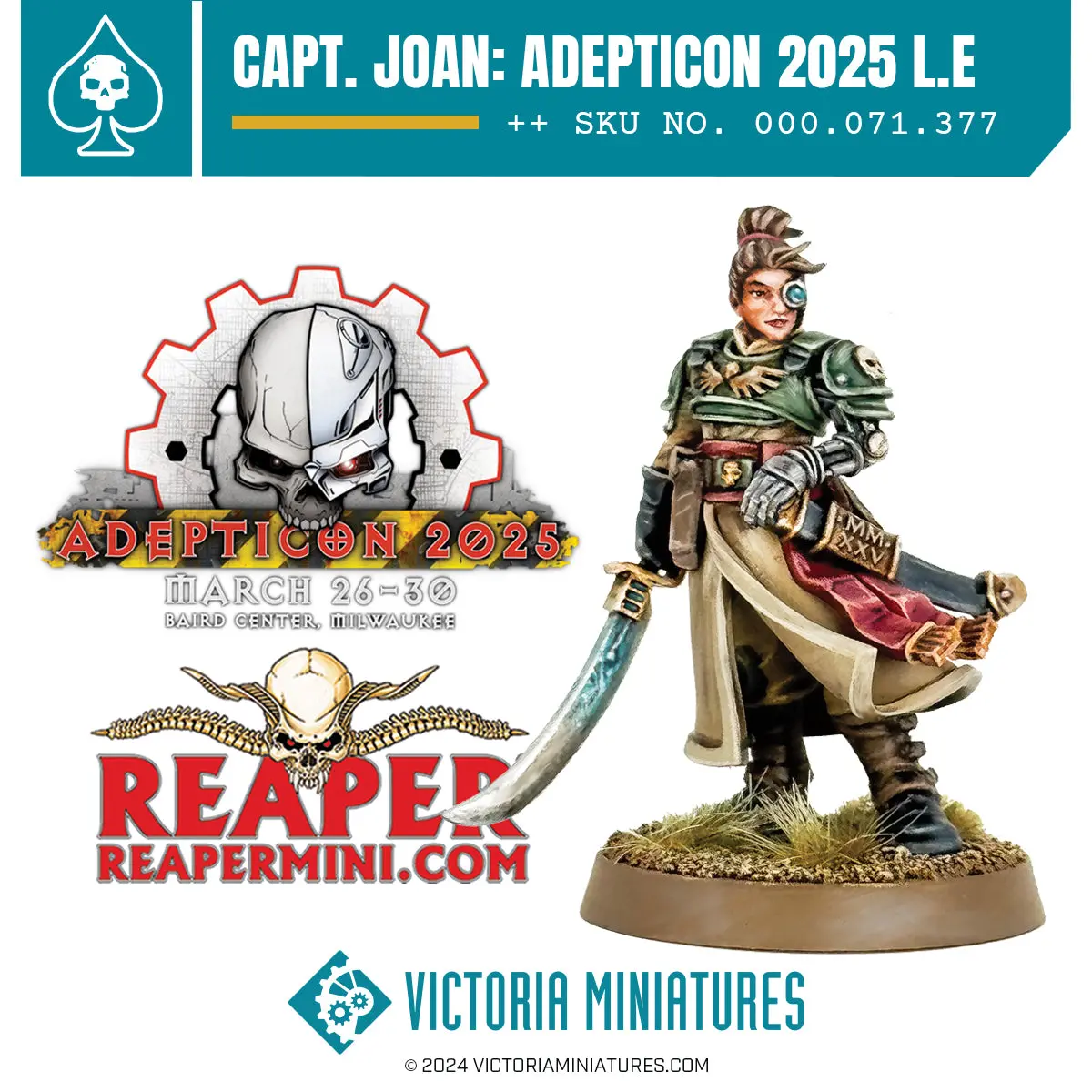2025 Adepticon Limited Edition 'Captain Joan' 1