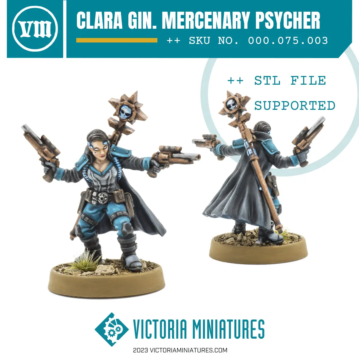 Clara Gin Mercenary Psycher .Stl Download 1