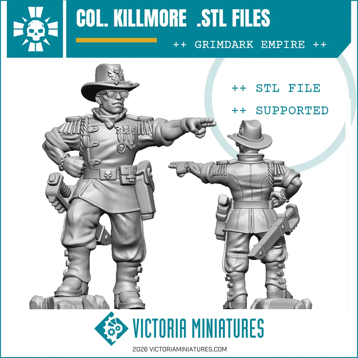 Col. Killmore. Adepticon 2026 Stl 1