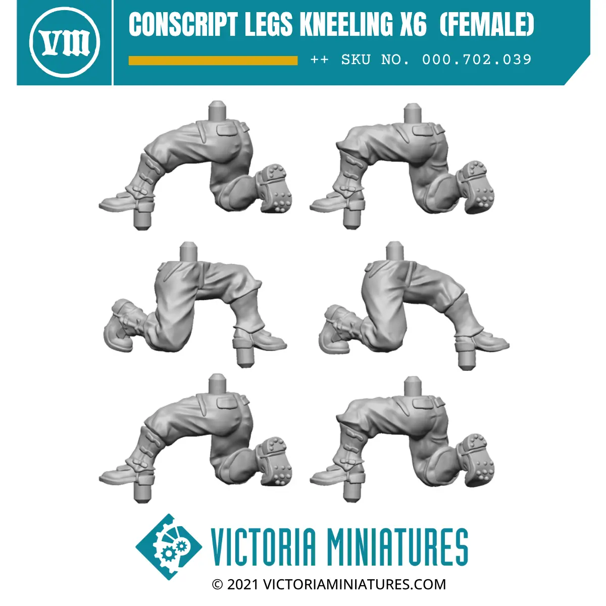 Conscript Legs Kneeling X6  (Female) 1