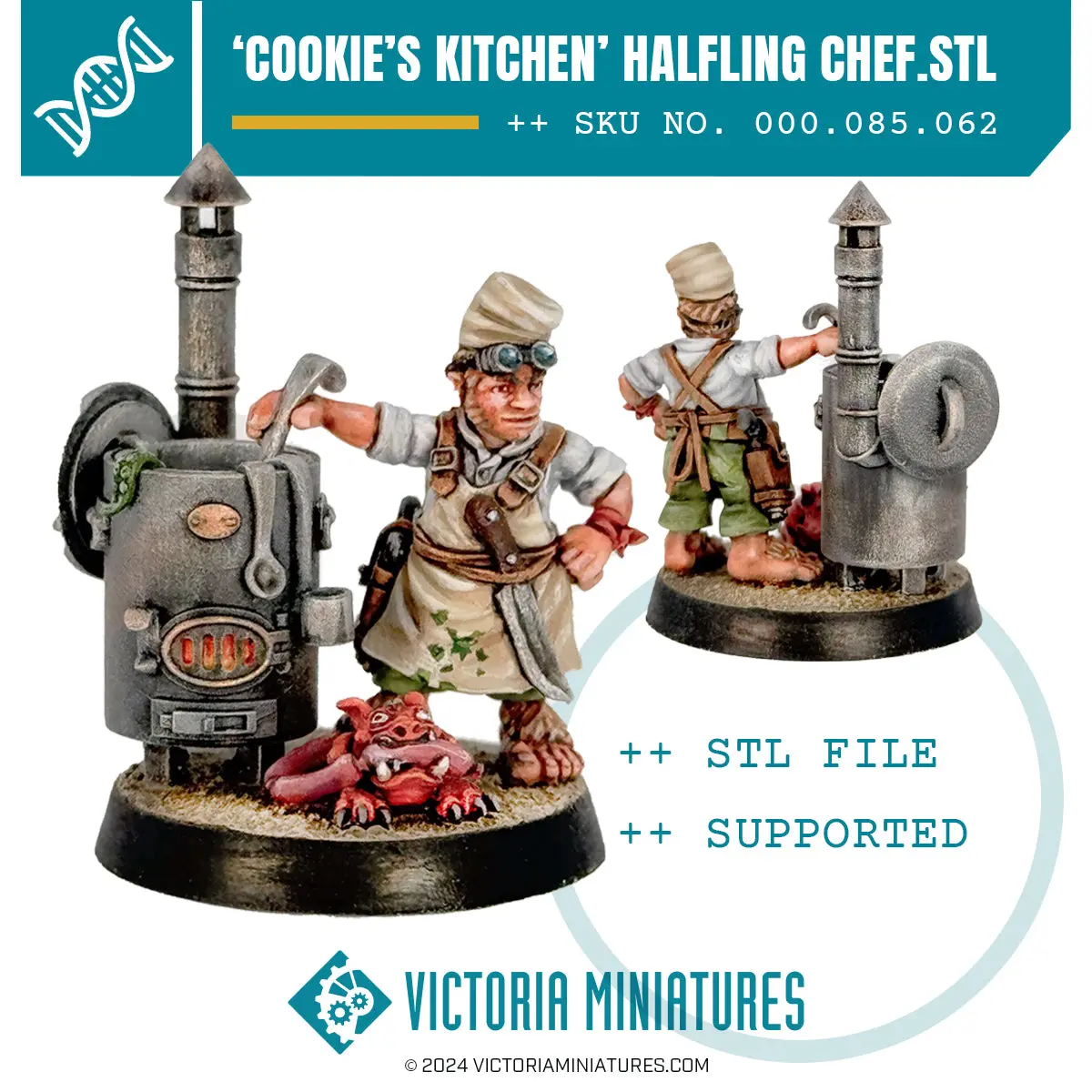 Cookie's Kitchen. Halfling Chef .Stl Download 1