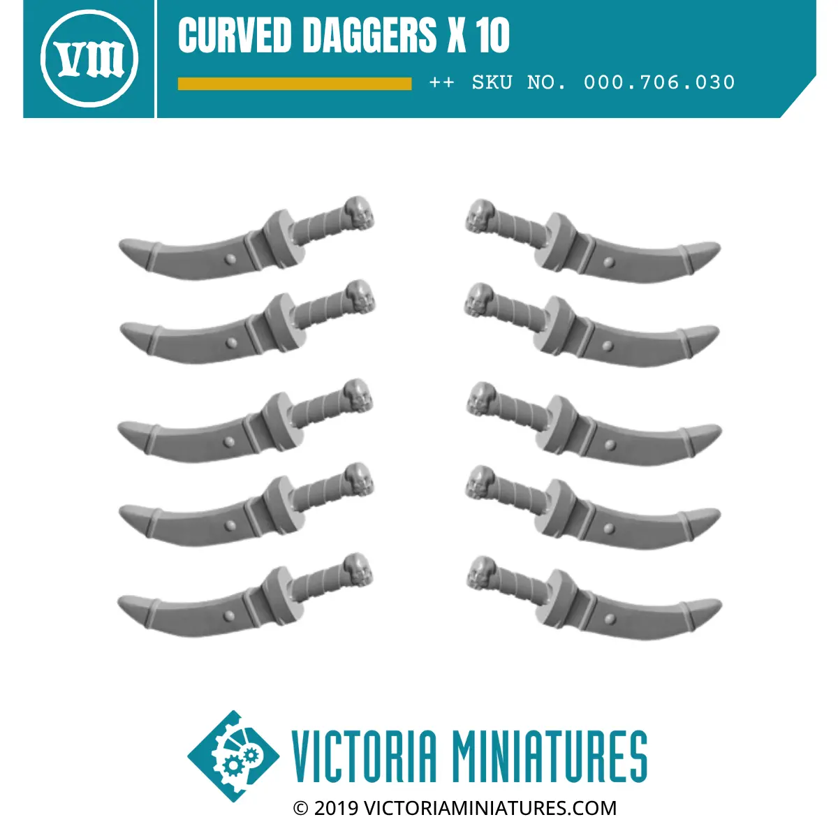 Curved Daggers X 10 1
