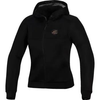Alpinestars Stella Chrome Super Airflow Hoodie - Black/Copper - Small 4210126-109-S 1