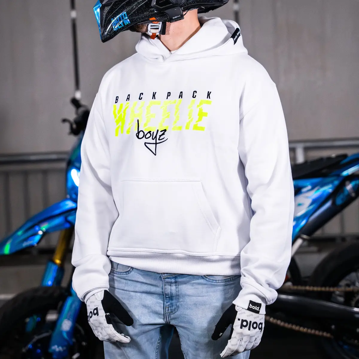 Bpwb Fluo/White Slash Hoodie V2 (Oversize Fit) 1