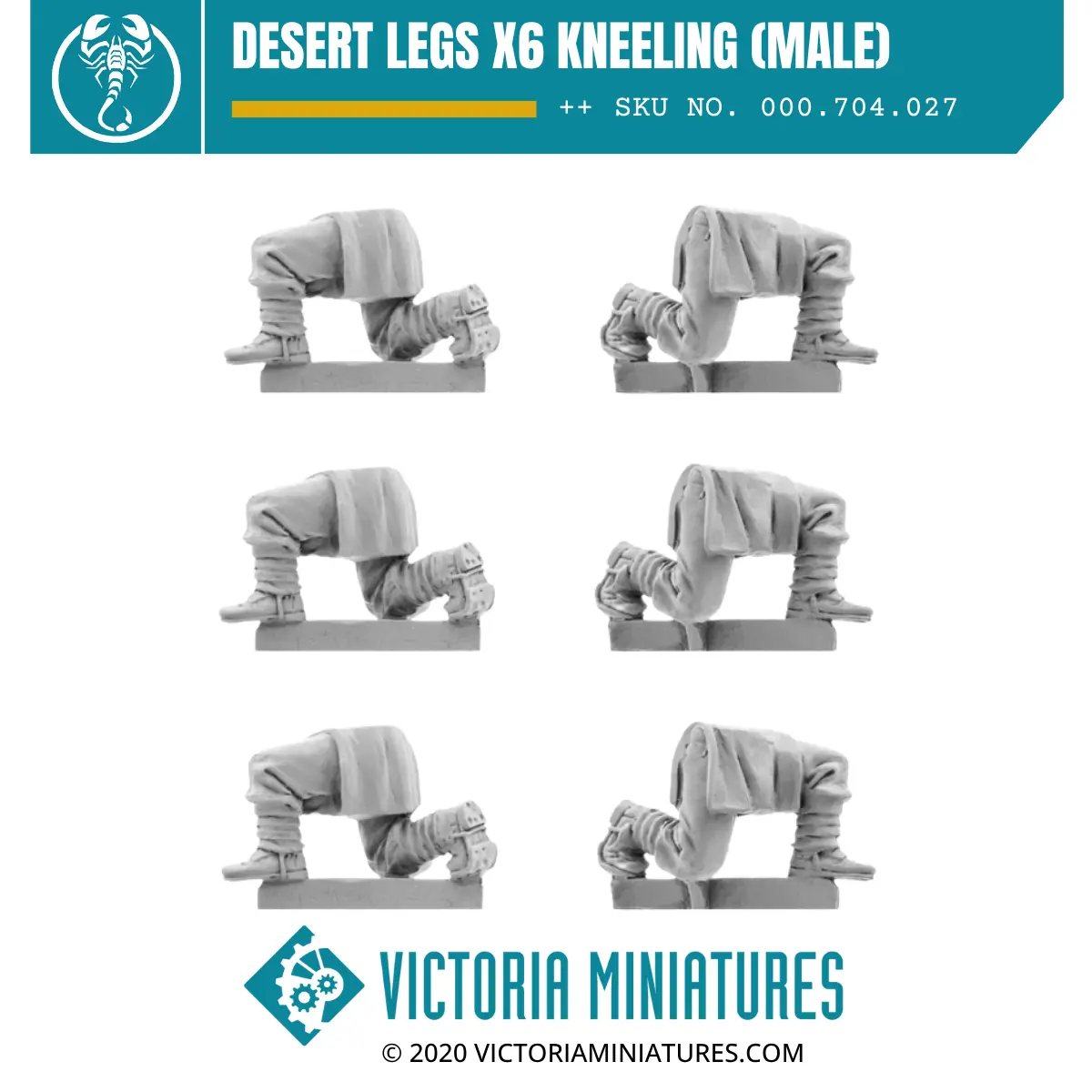 Desert Legs X6 Kneeling  (Male) 1
