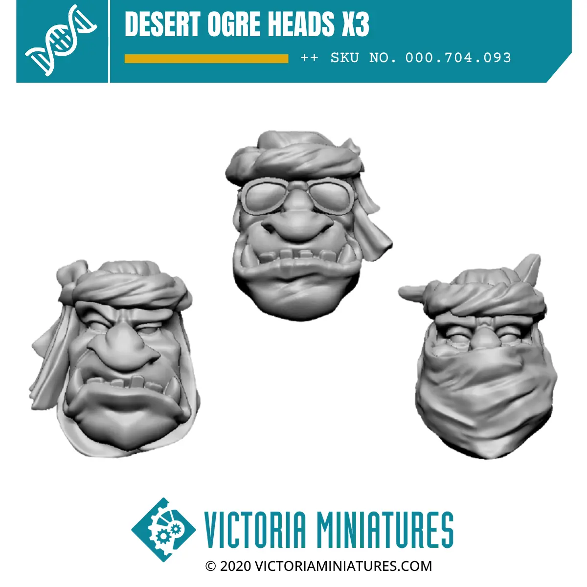 Desert Ogre Heads X3 1