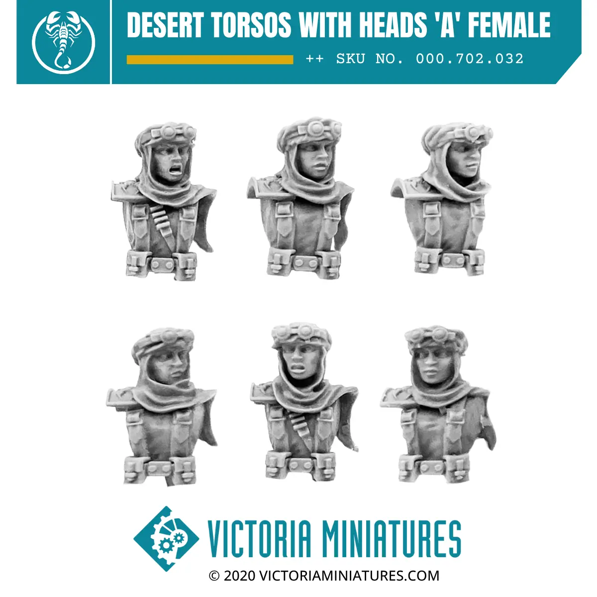 Desert Torsos With Heads 'A' Female 1