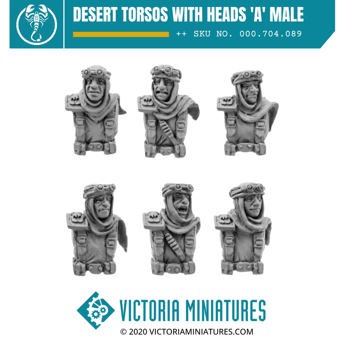 Desert Torsos With Heads 'A' Male 1