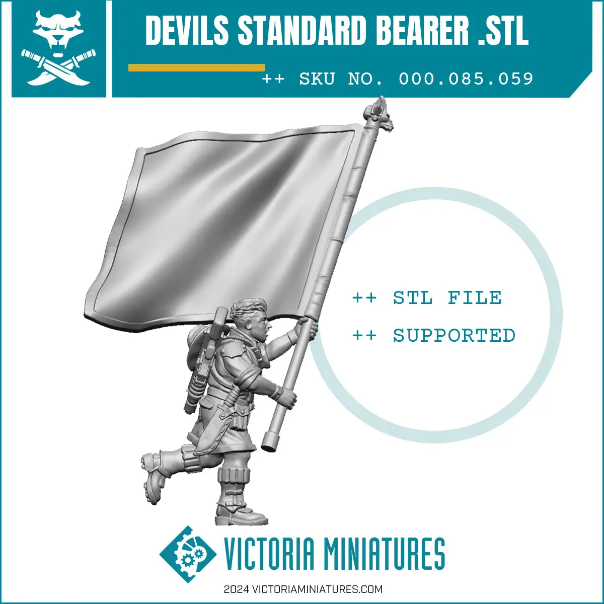 Devils Standard Bearer .Stl Download 1