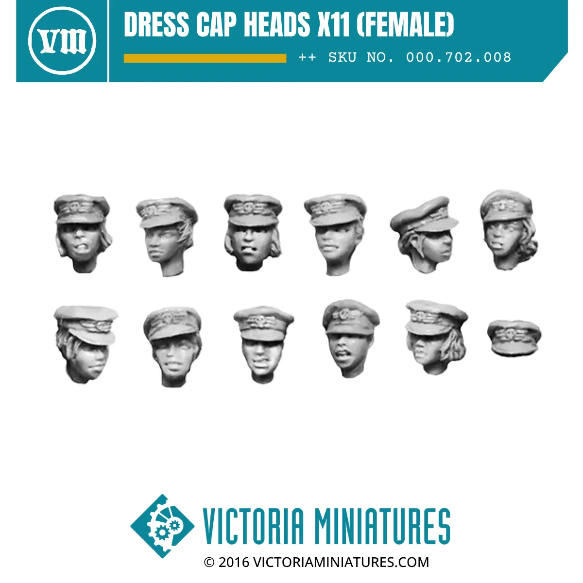 Dress Cap Heads X11 (Female) 1