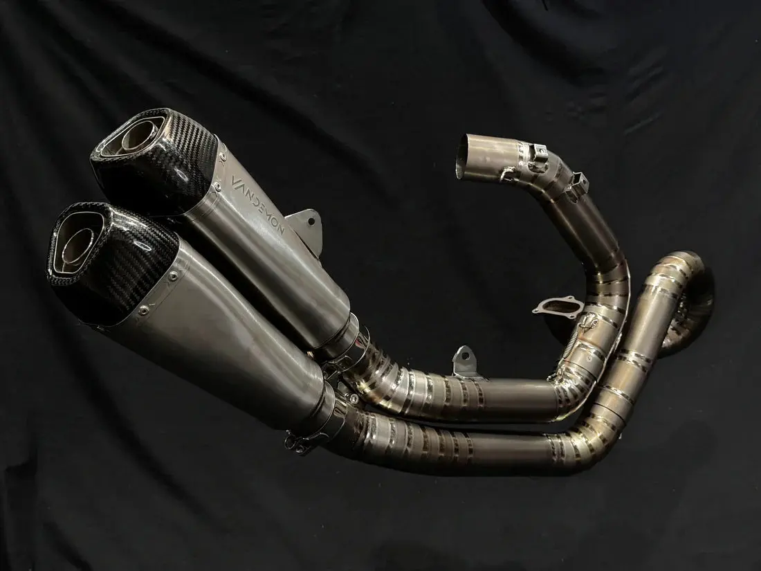 Vandemon Ducati Diavel 1200 Split Pulse Titanium Exhaust System Ducdvltibrexhb Va-109 1