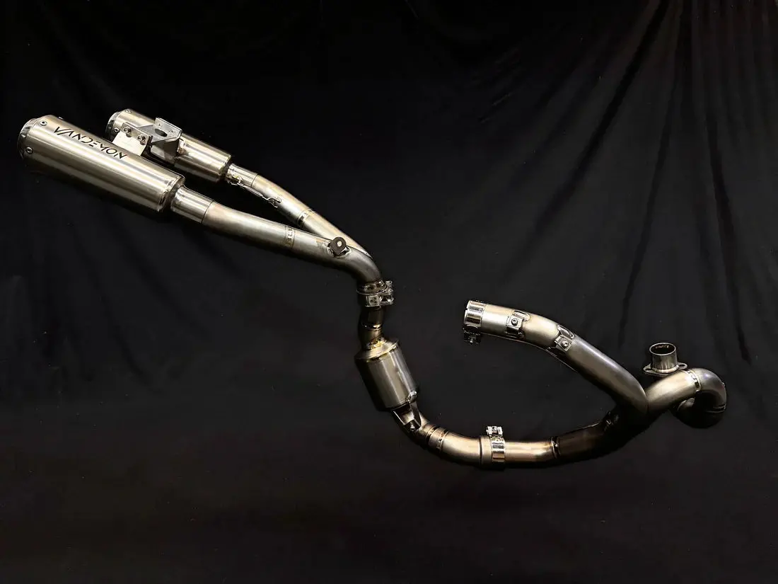 Vandemon Ducati Scrambler 1100 Pro 2021-24  Full Titanium Exhaust System Duc1100scrtiexbra Va-127 1