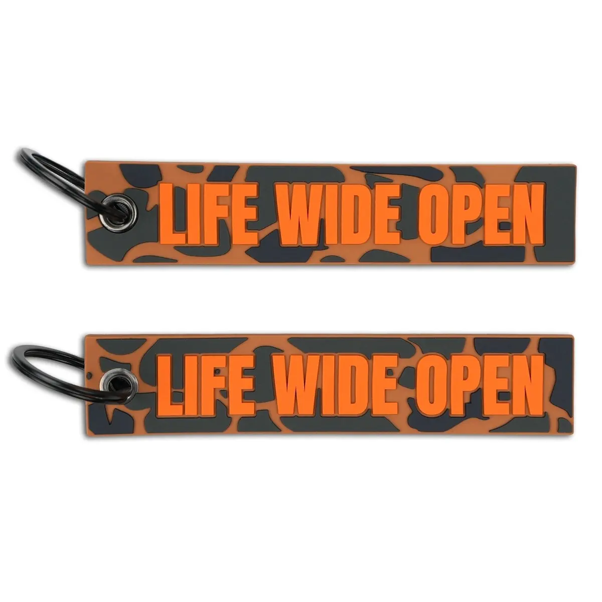 Duck Camo And Orange Rubber Jet Tag 1