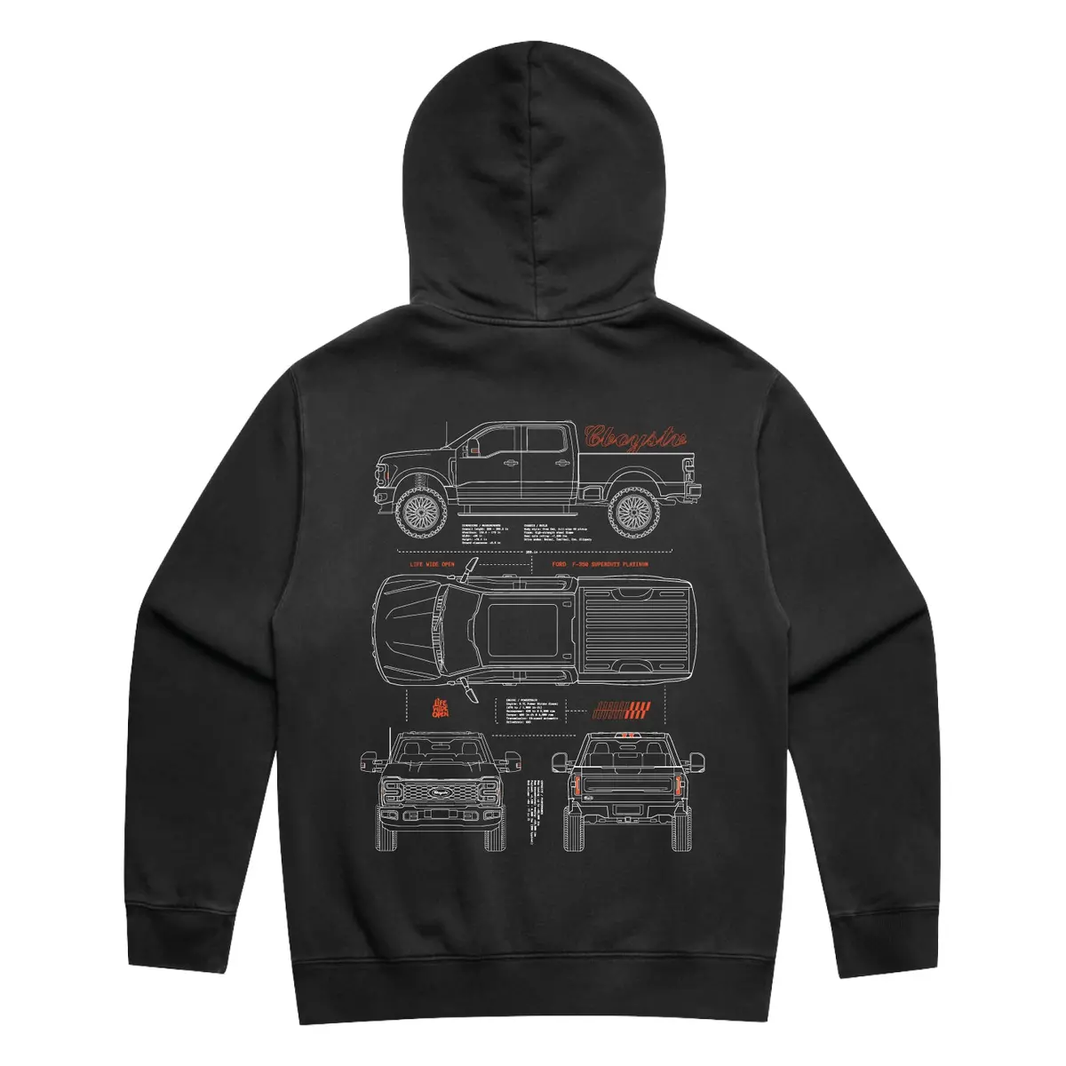 F350 Tech Spec Hoodie 1