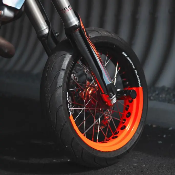 50/50 Supermoto Wheel Graphics - 2 Color Wheel Wrap 1