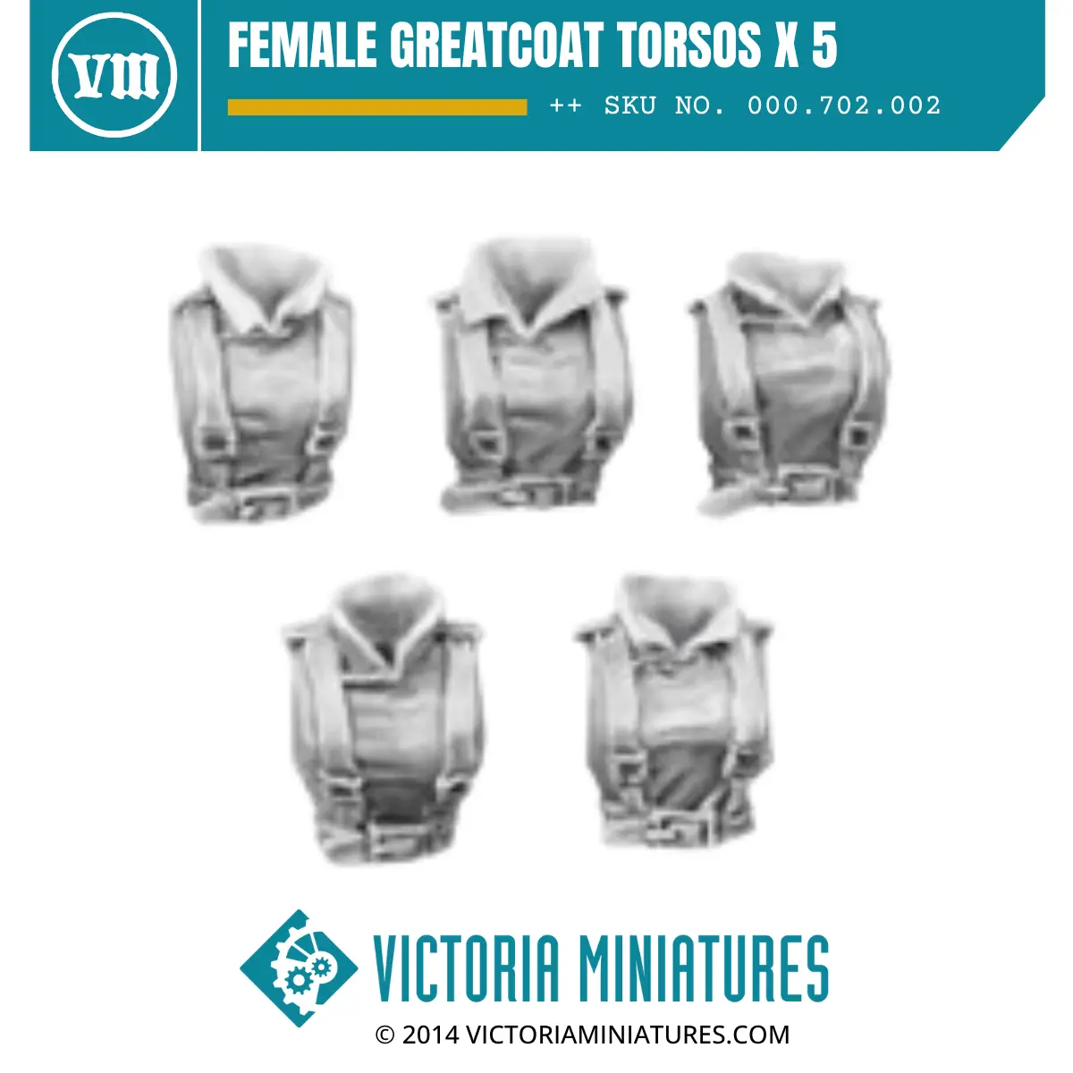 Female Greatcoat Torsos X 5 1