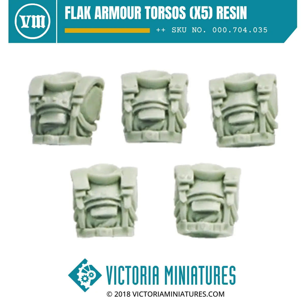 Flak Armour Torsos (X5) Resin 1