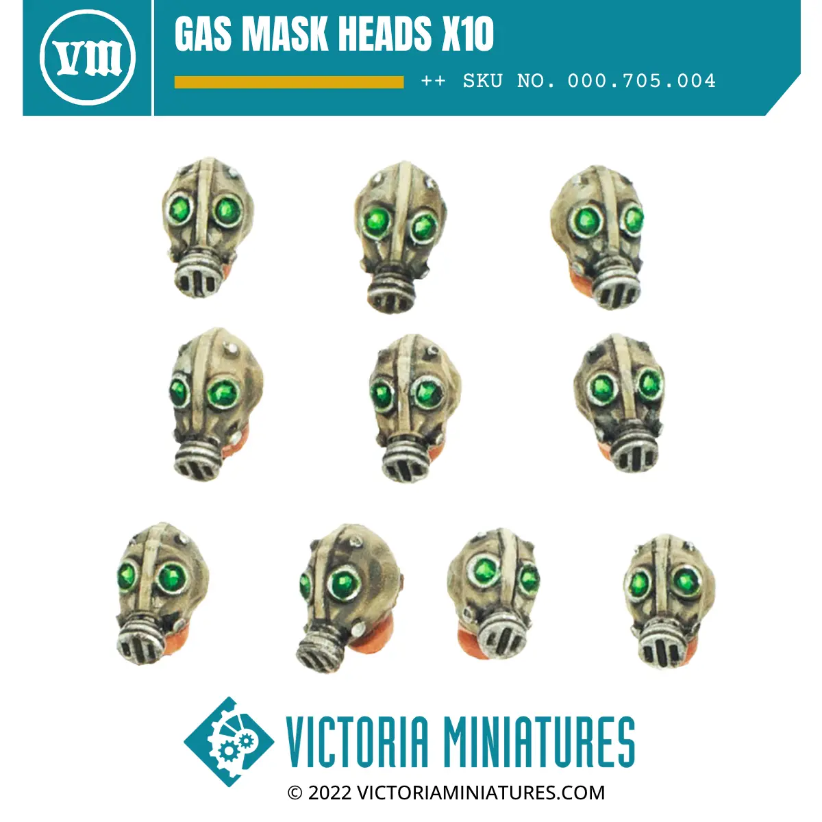Gas Mask Heads X10 1