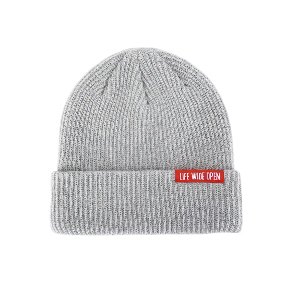 Gray Ribbed Void Beanie 1