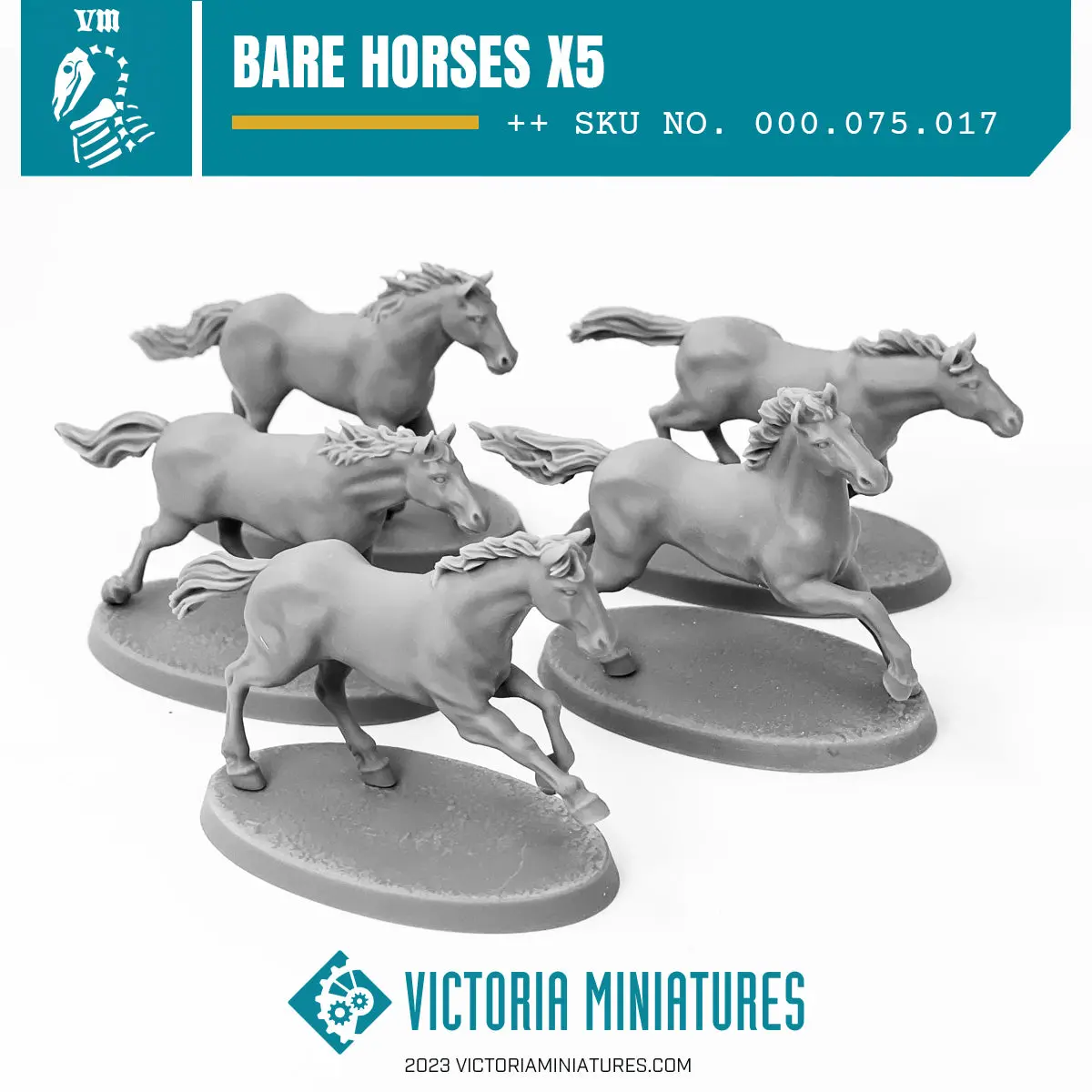 Bare Horses X5 .Stl Download 1