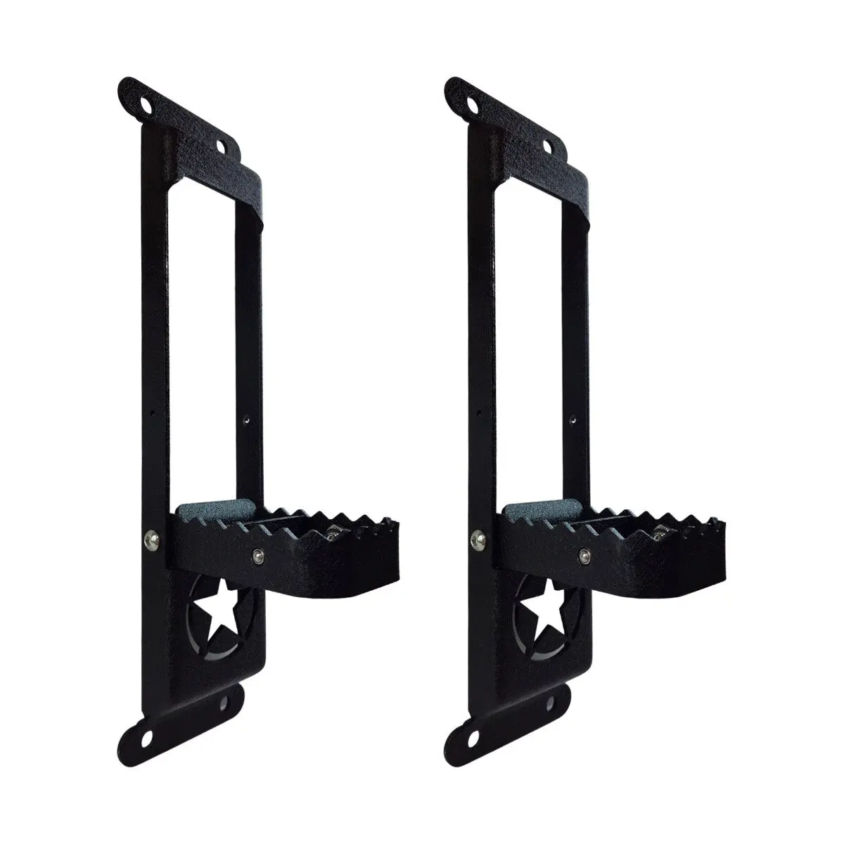 Door Hinge Step Foot Pedal For Jeep Wrangler Jk & Jl Folding Foot Ladder 2 Pack 1